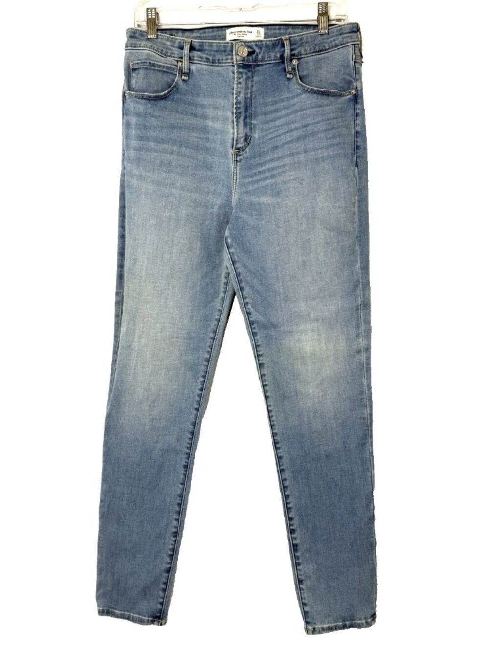 Abercrombie & Fitch Super Skinny High Rise Jeans Womens size 31 - 12R Light Blue
